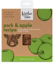 1ea Kitchen Table Pork & Apple w/6 Strips - Treat